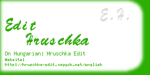 edit hruschka business card